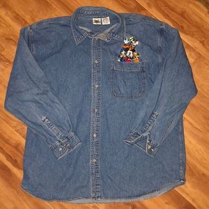 Disney vintage men’s denim shirt